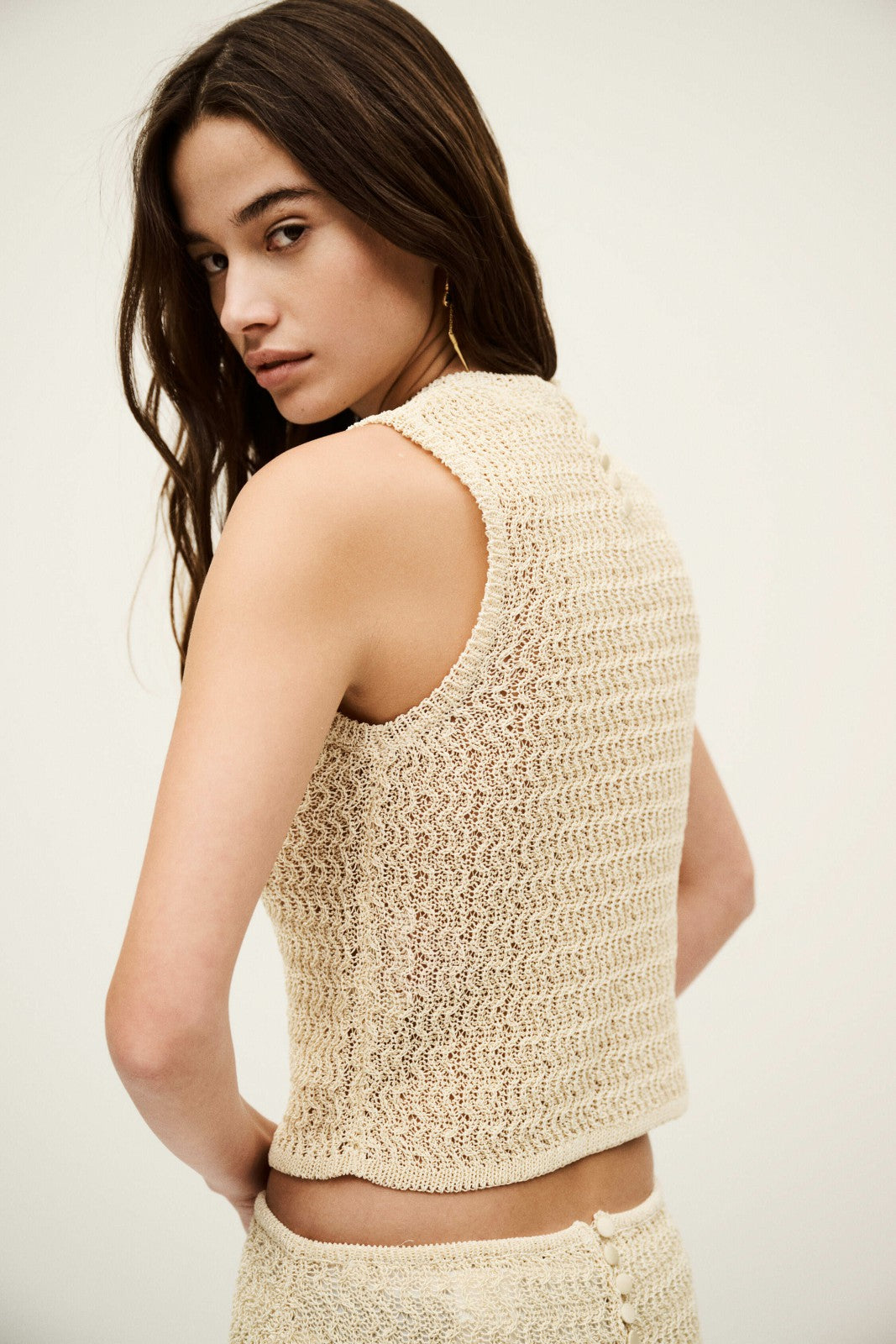 Lace-look top