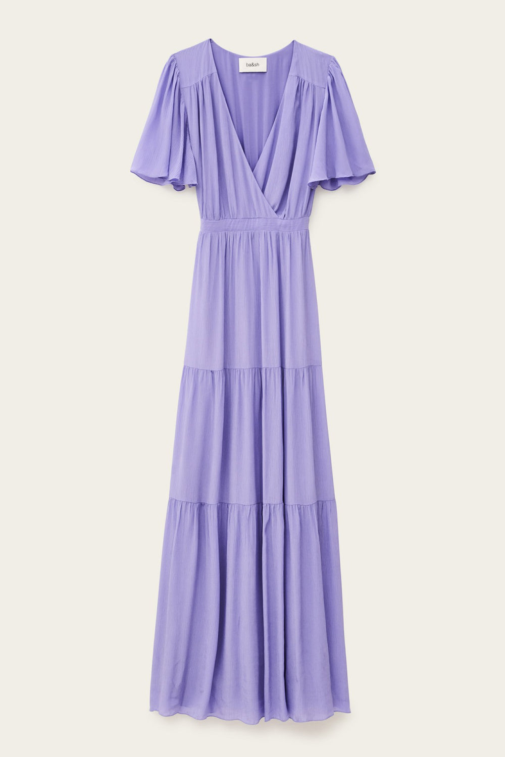 Long Pleated Dress Natalia Violet