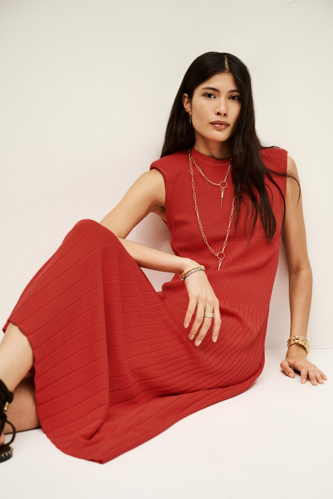 Maxi-Length Dress Essie Rouge