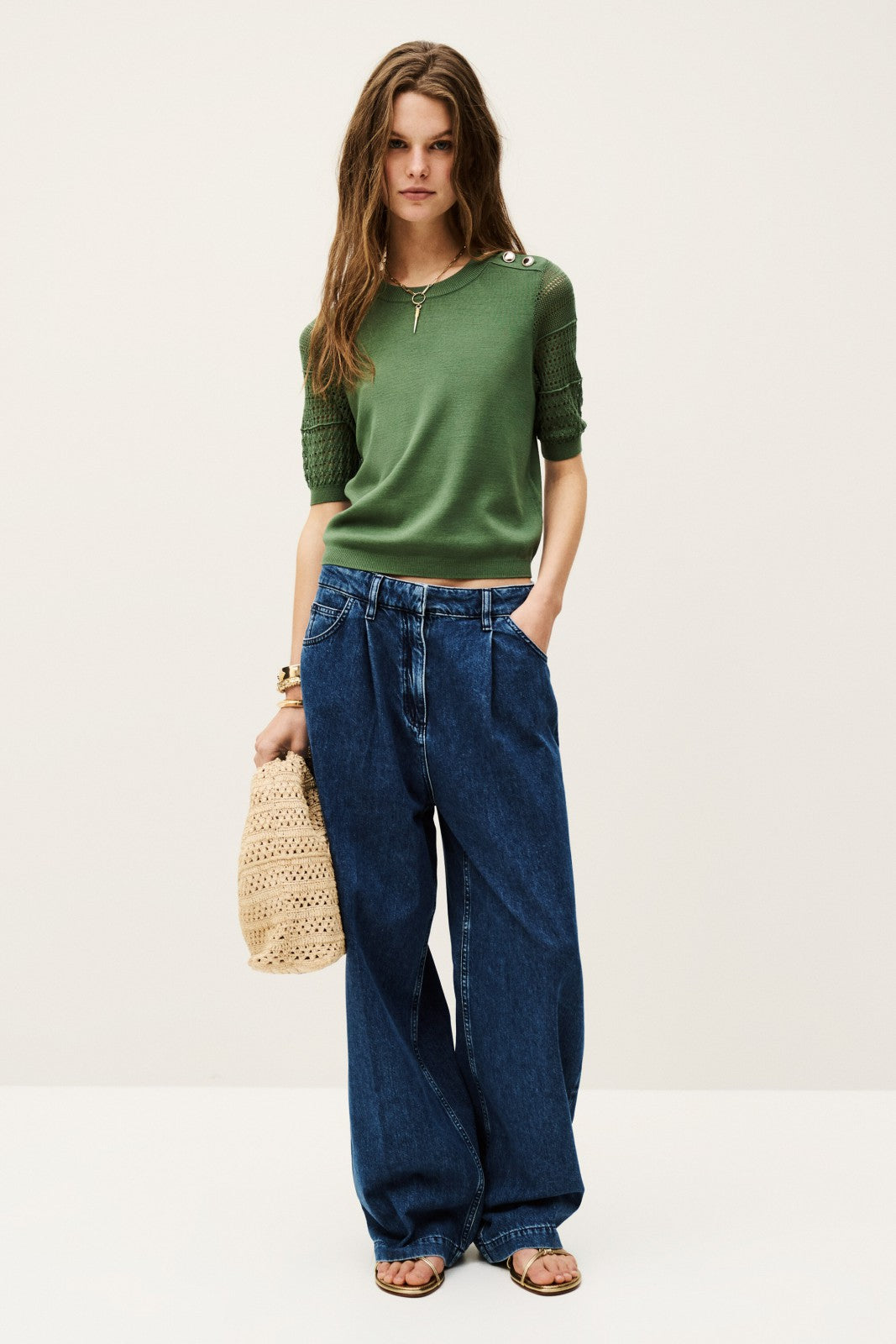 Short-Sleeved Pullover Shirley Vert