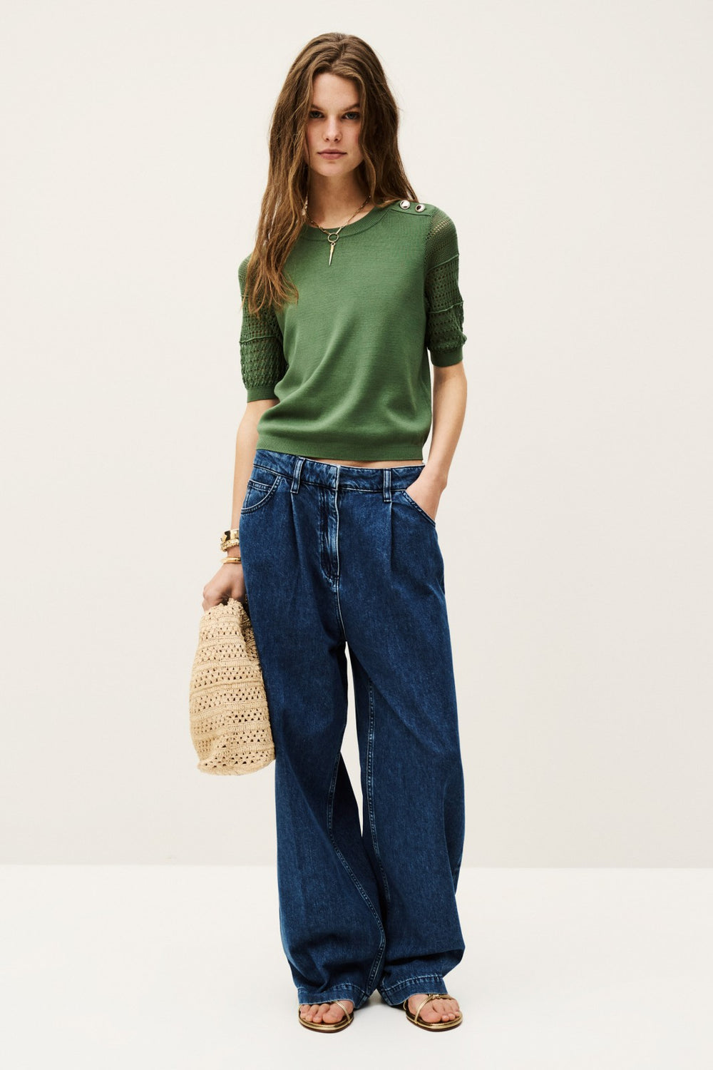 Short-Sleeved Pullover Shirley Vert