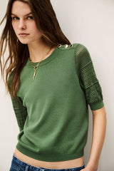 Short-Sleeved Pullover Shirley Vert