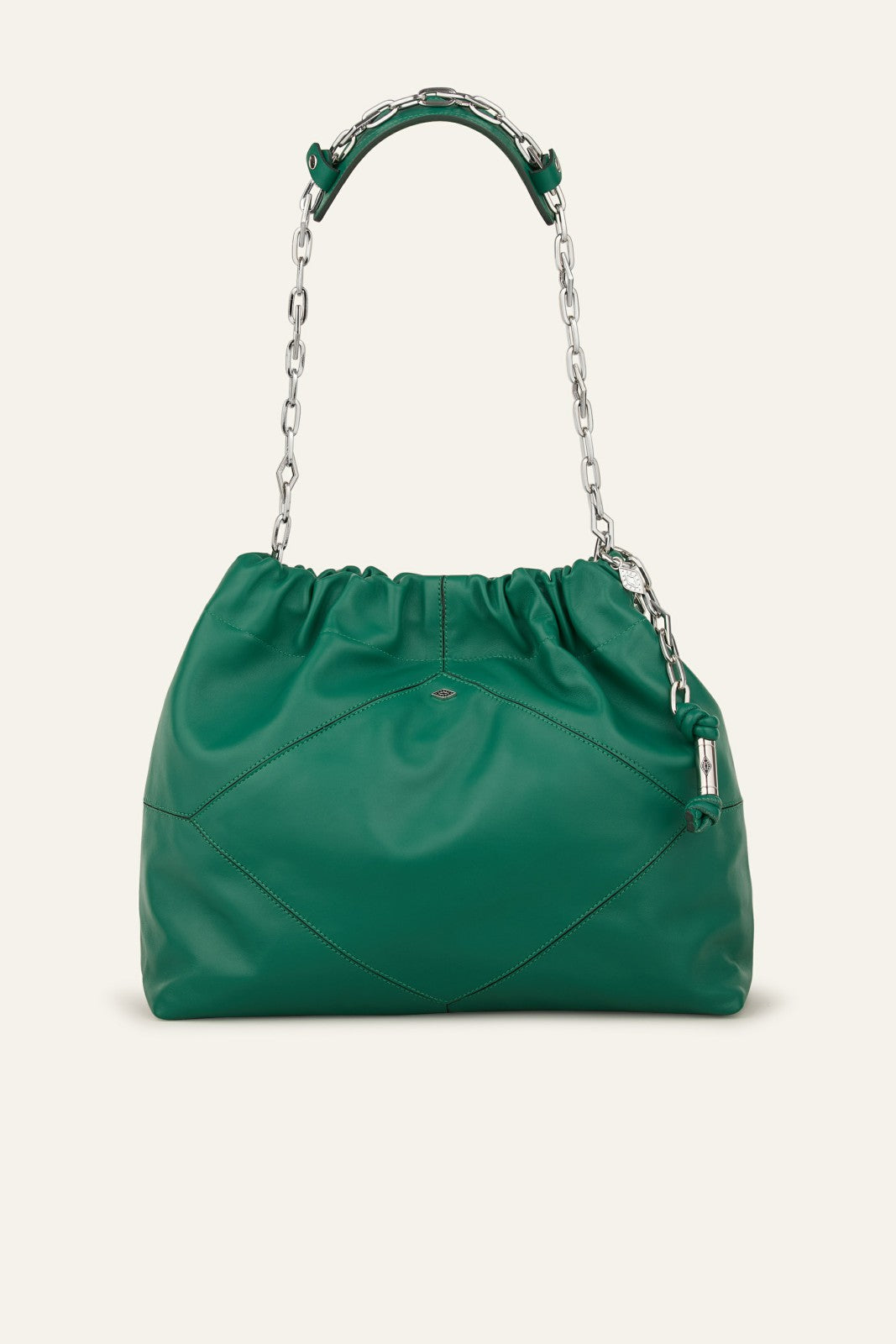 Leather Tote Bag June Green