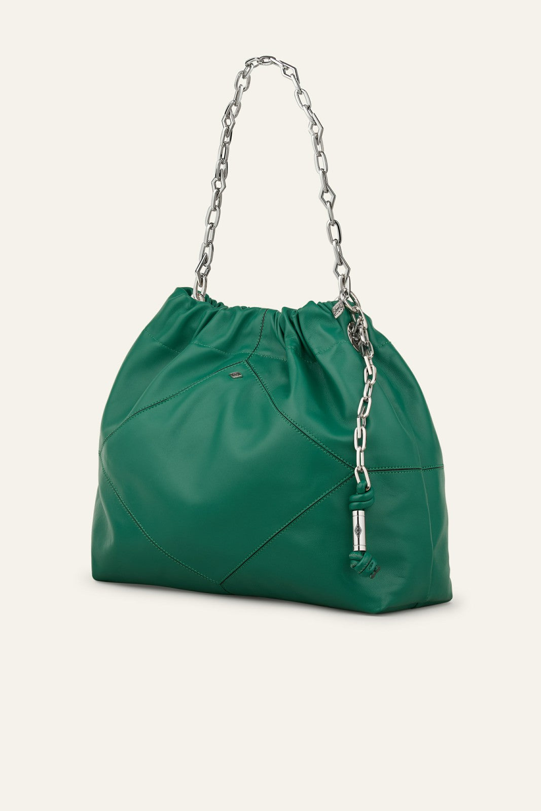 Leather Tote Bag June Green