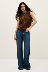 Sleeveless Top Esma Marron