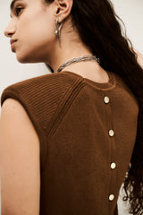 Sleeveless Top Esma Marron