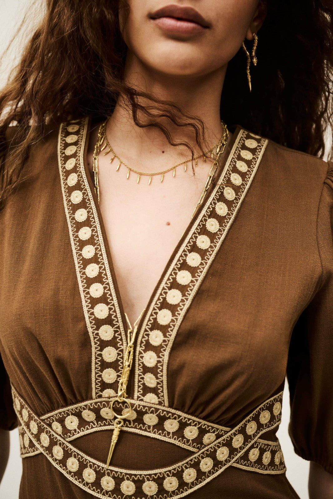 Short Fitted Dress Talya Marron