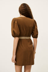 Short Fitted Dress Talya Marron