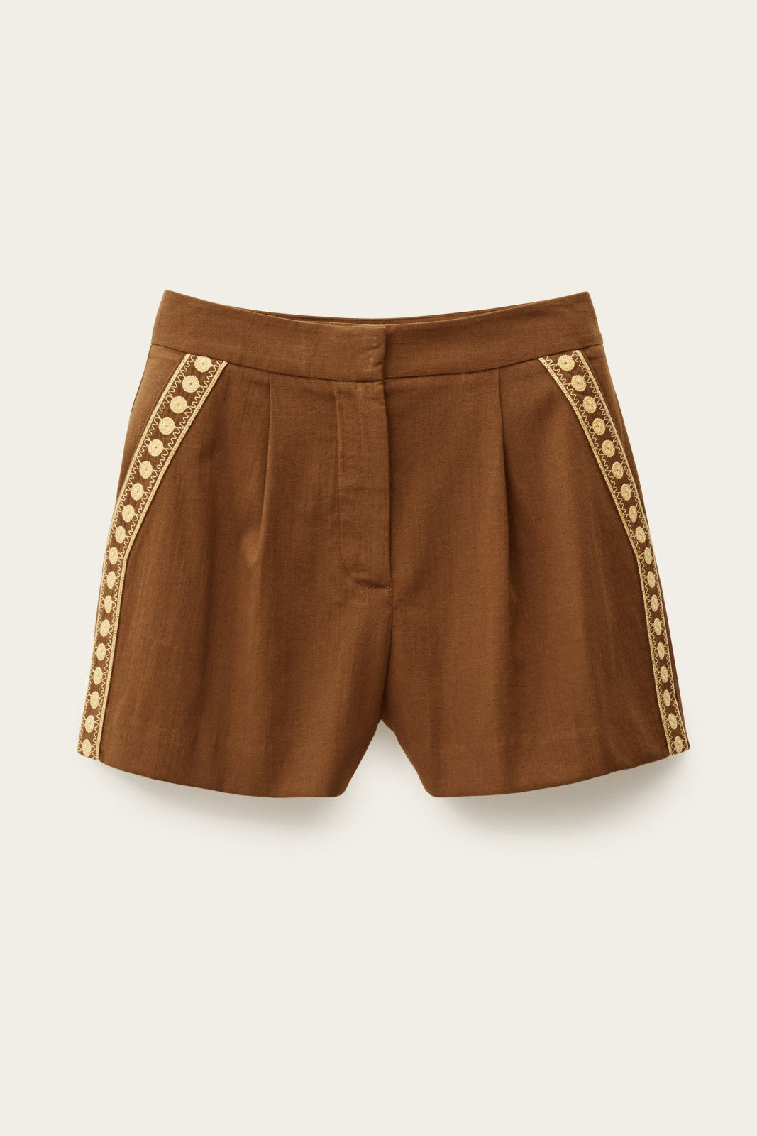 High-Waisted Shorts Tanys Marron