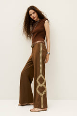 Trousers With Pockets Taos Marron
