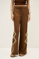 Trousers With Pockets Taos Marron