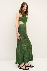 Maxi-Length Dress Alaga Vert