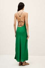Midaxi-Length Dress Hany Vert