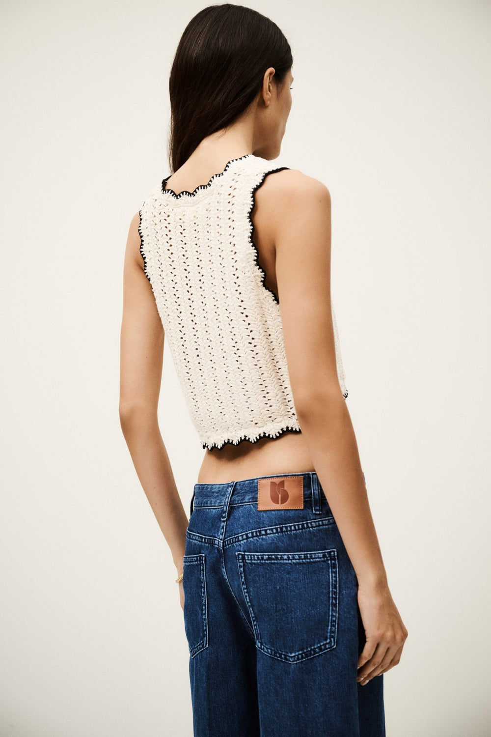 Knitted Cardigan Samia Ecru