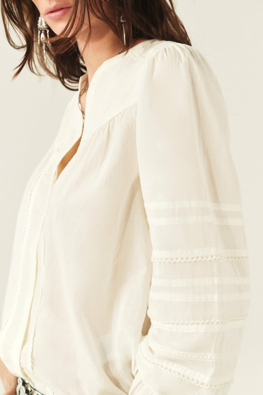 Long-Sleeved Shirt Yilla Ecru