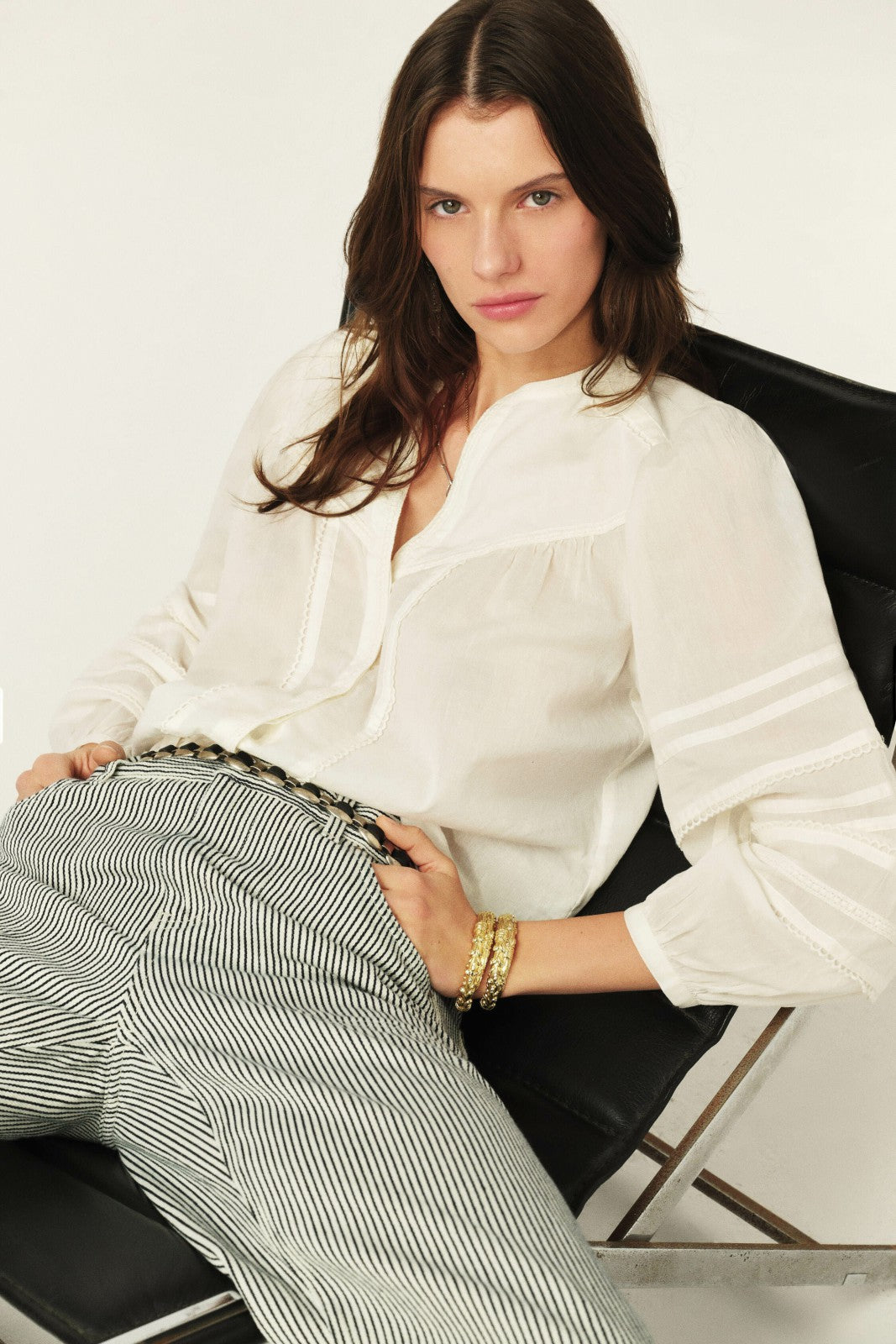 Long-Sleeved Shirt Yilla Ecru