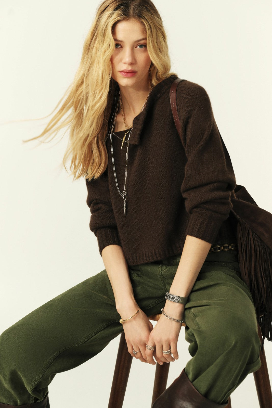Long-Sleeved Jumper Corvy Chocolat