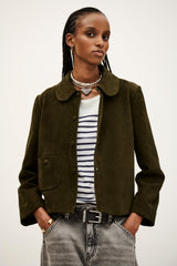 Straight-Cut Jacket Milas Kaki