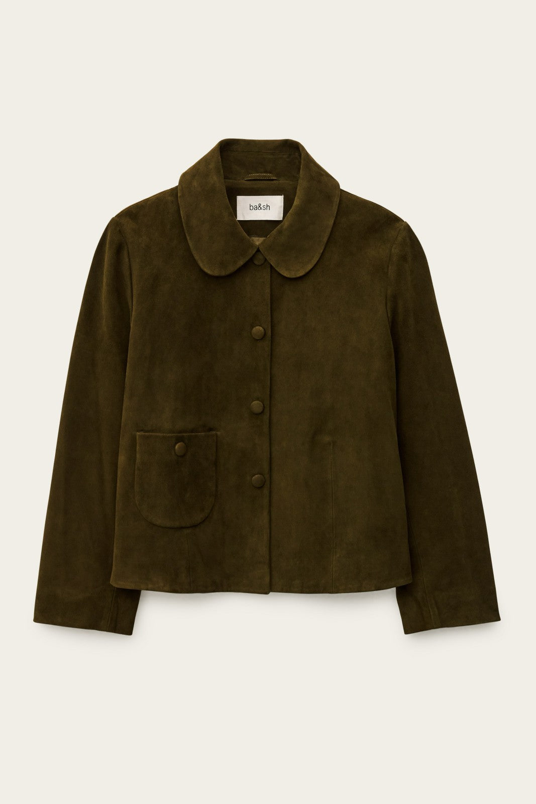 Straight-Cut Jacket Milas Kaki