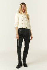 Long-Sleeved Cardigan Louman Ecru