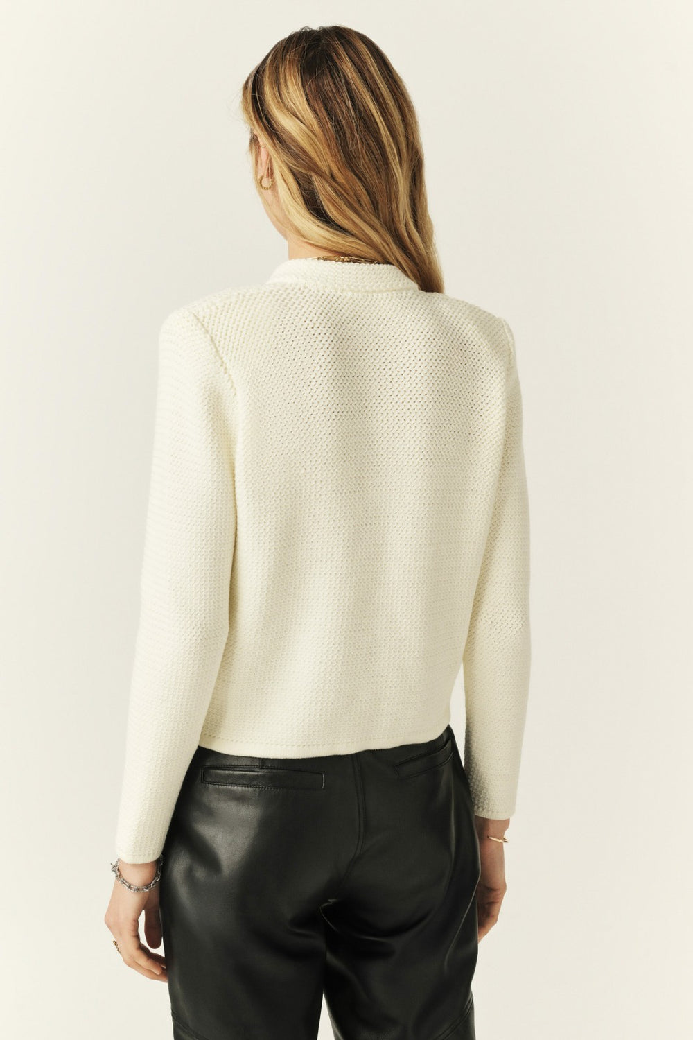 Long-Sleeved Cardigan Louman Ecru
