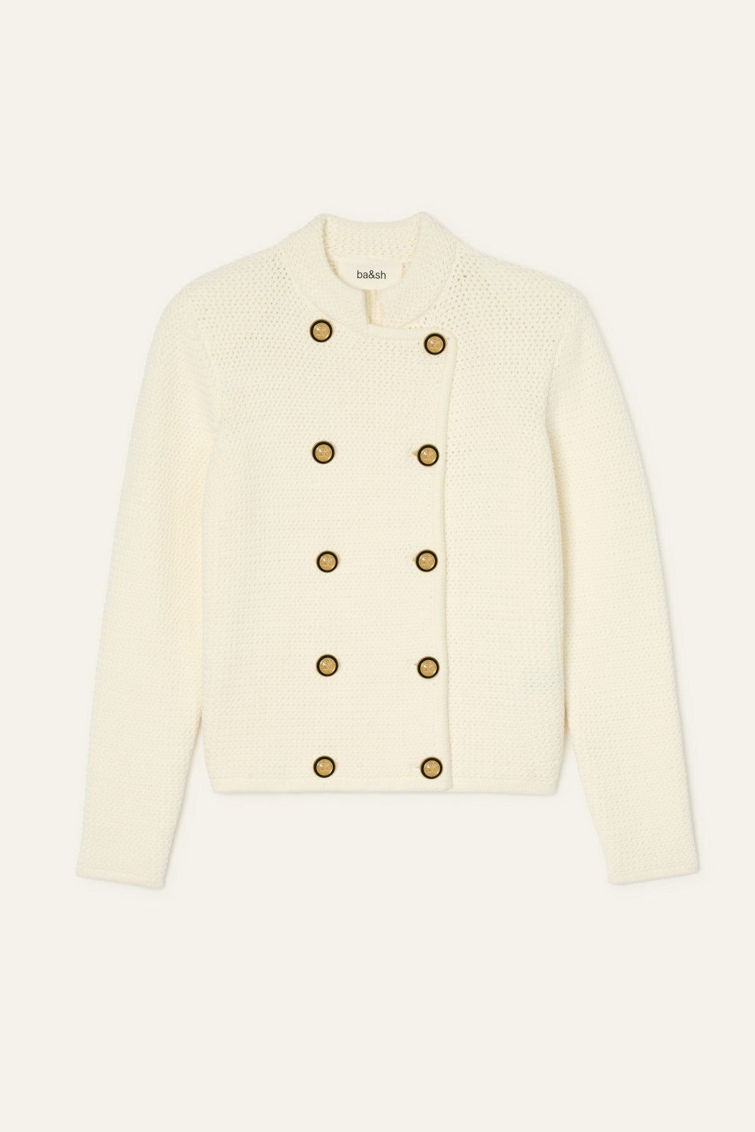 Long-Sleeved Cardigan Louman Ecru