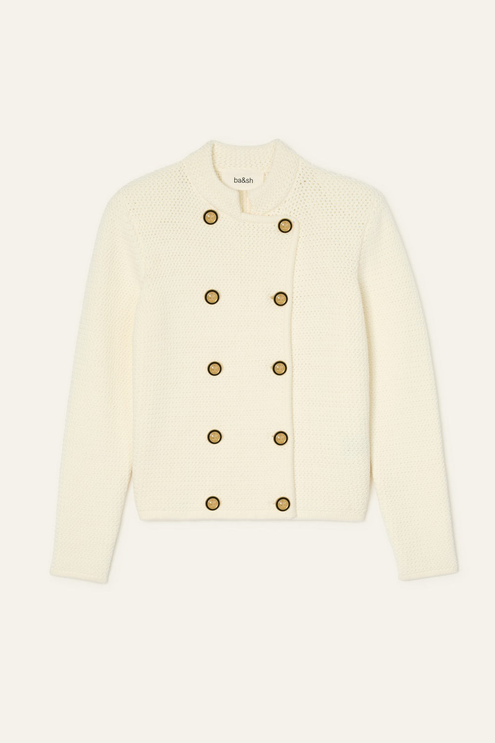 Long-Sleeved Cardigan Louman Ecru
