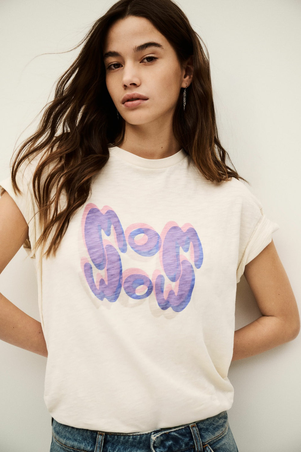 Short-Sleeved T-Shirt Veda Ecru