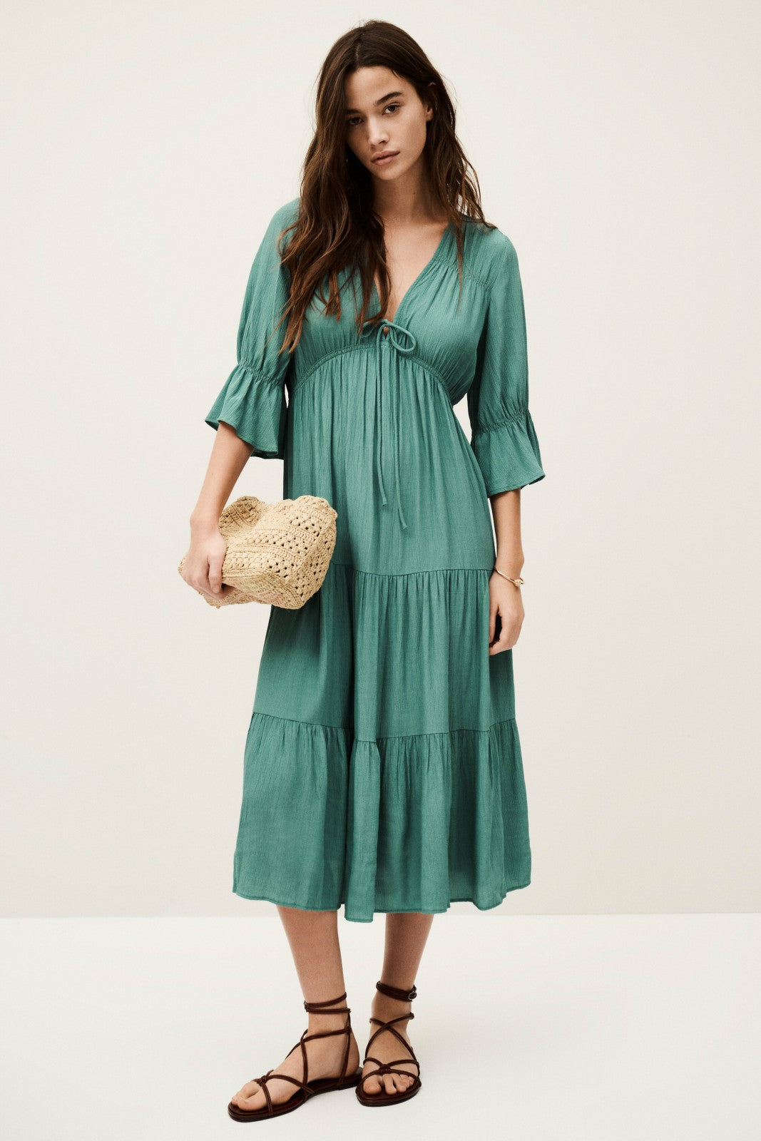 Midi-Length Dress Hestia Vert