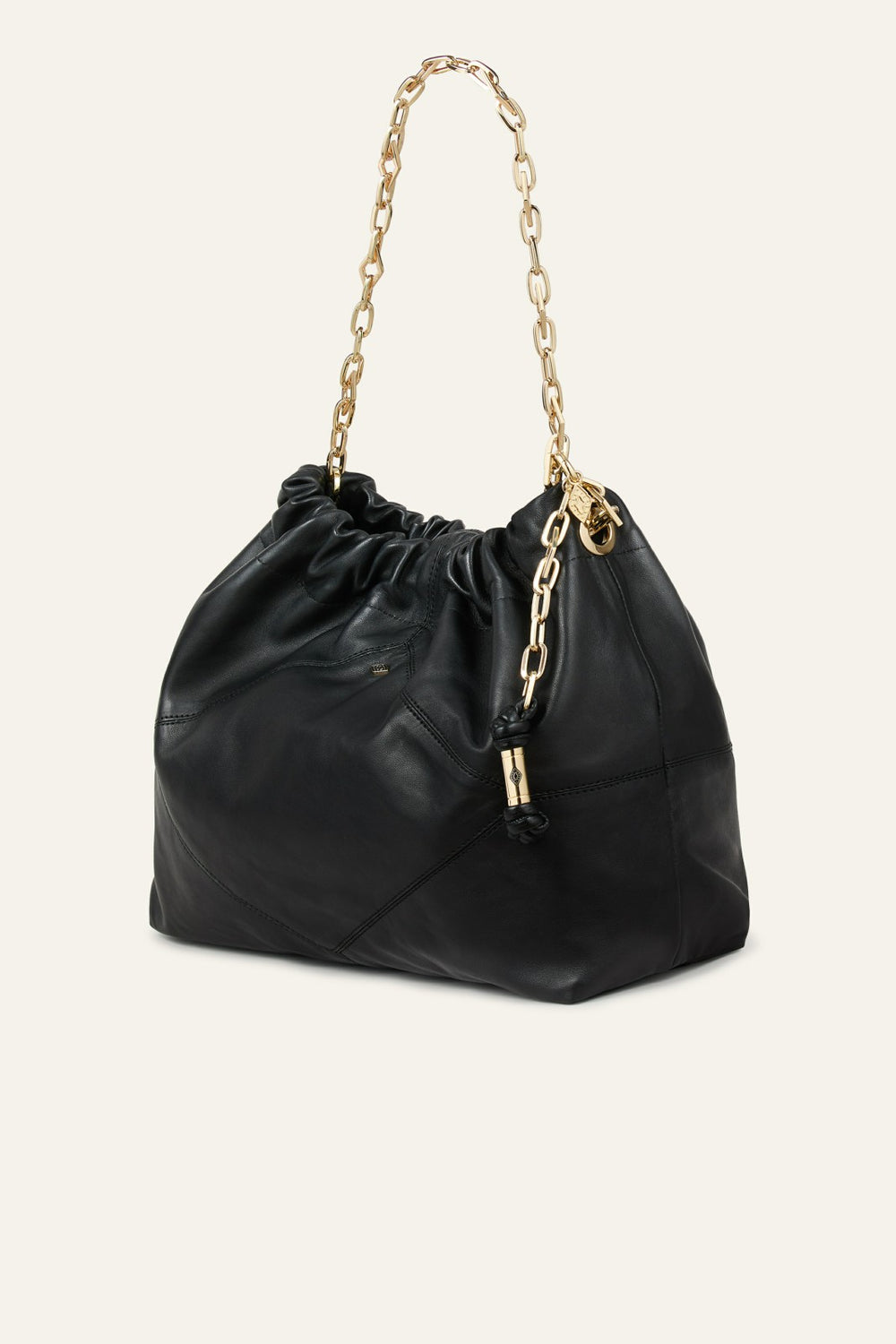 Leather Tote Bag June Noir