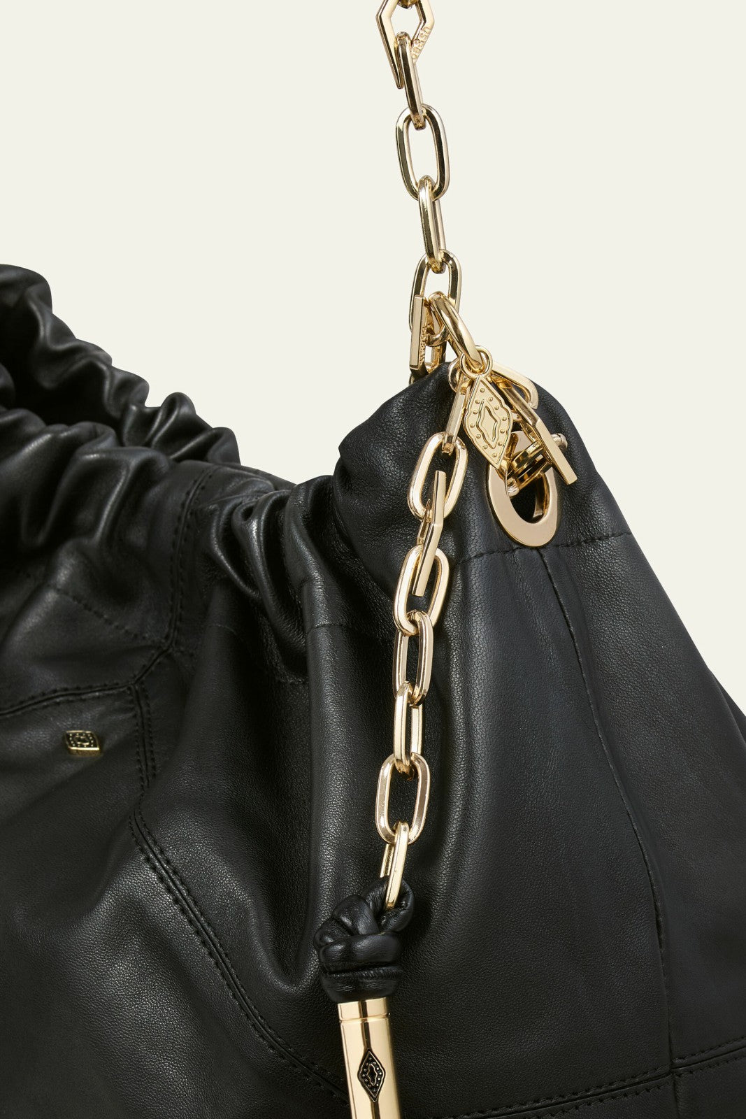 Leather Tote Bag June Noir