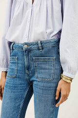 Mid-Rise Waist Jeans Ross Blue