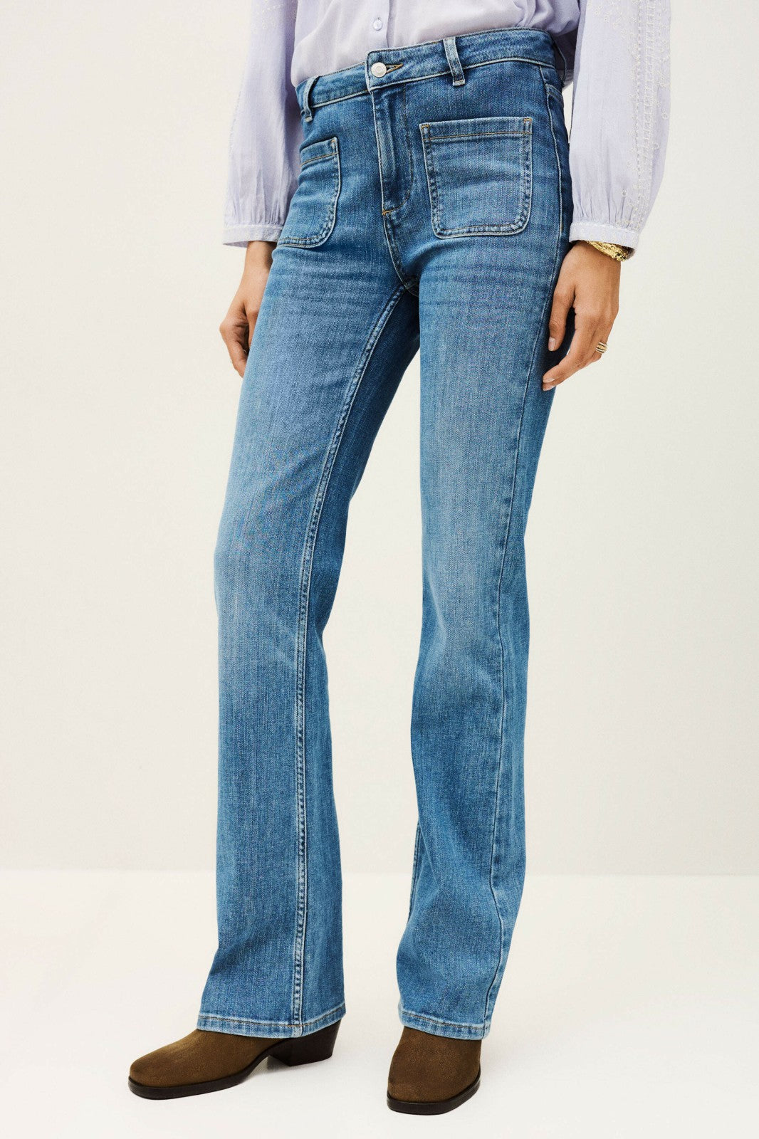 Mid-Rise Waist Jeans Ross Blue