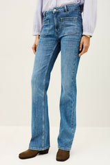 Mid-Rise Waist Jeans Ross Blue