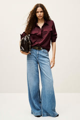 Flowing Shirt Canoli Bordeaux