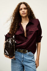 Flowing Shirt Canoli Bordeaux