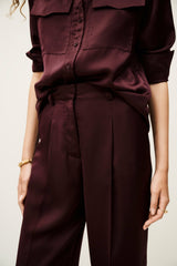 Flowing Trousers Charly Bordeaux