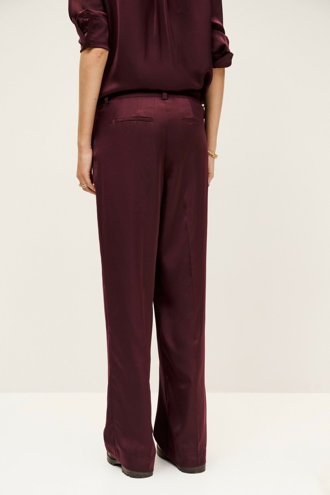Flowing Trousers Charly Bordeaux