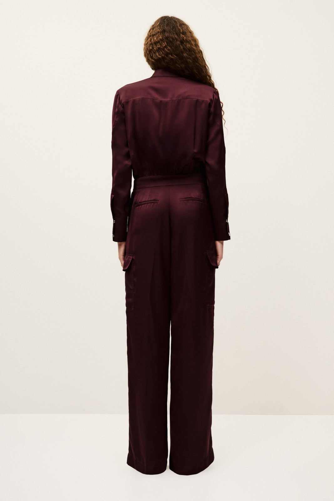 Flowing Jumpsuit Carmy Bordeaux