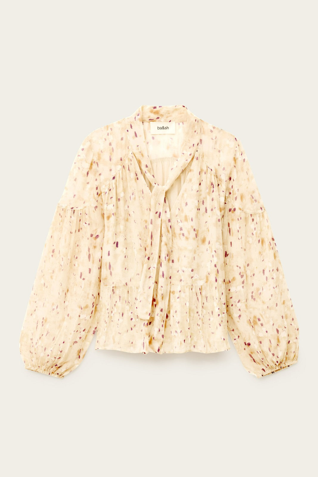 Long-Sleeved Blouse Blouse Ecru