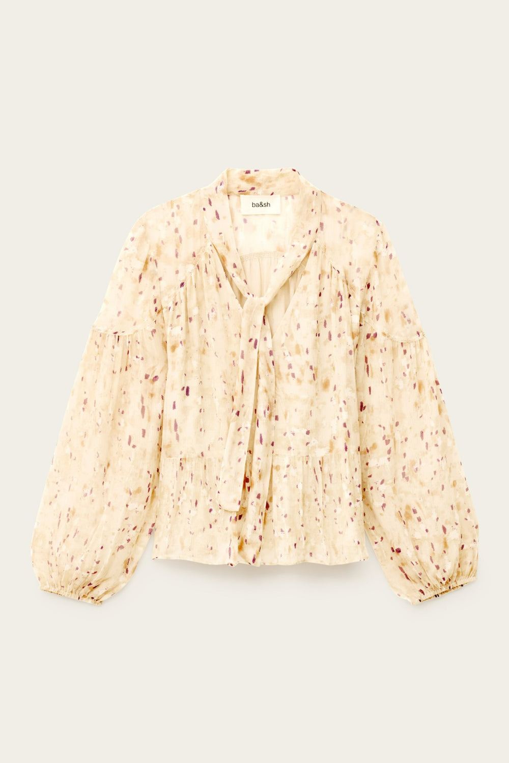 Long-Sleeved Blouse Blouse Ecru