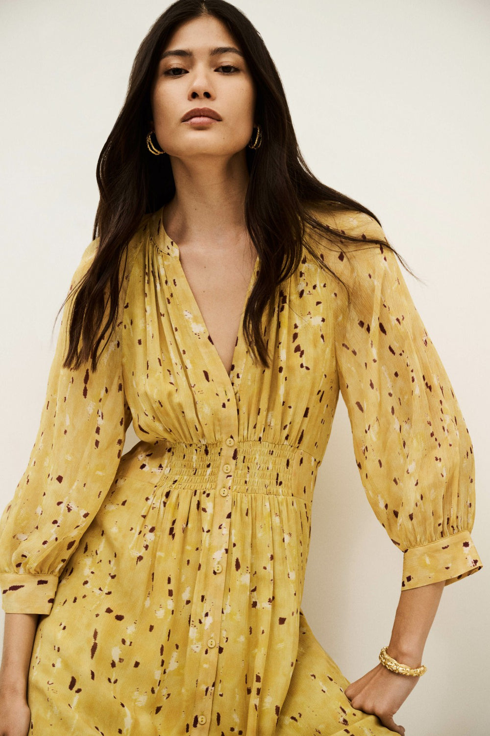 Midi Dress Karla Jaune