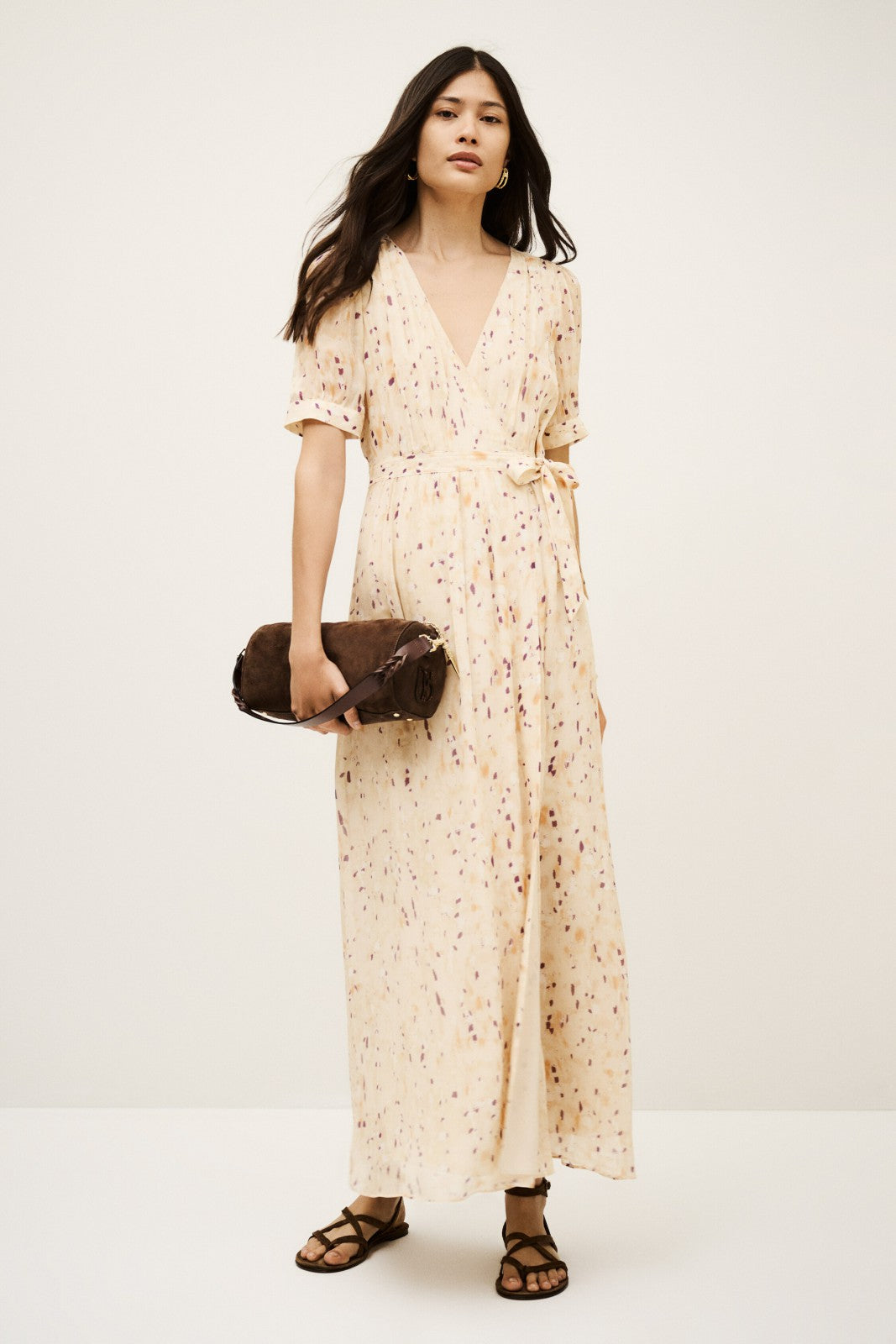 Wrap Maxi Dress Kris Ecru