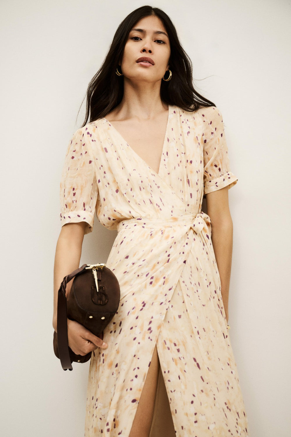 Wrap Maxi Dress Kris Ecru