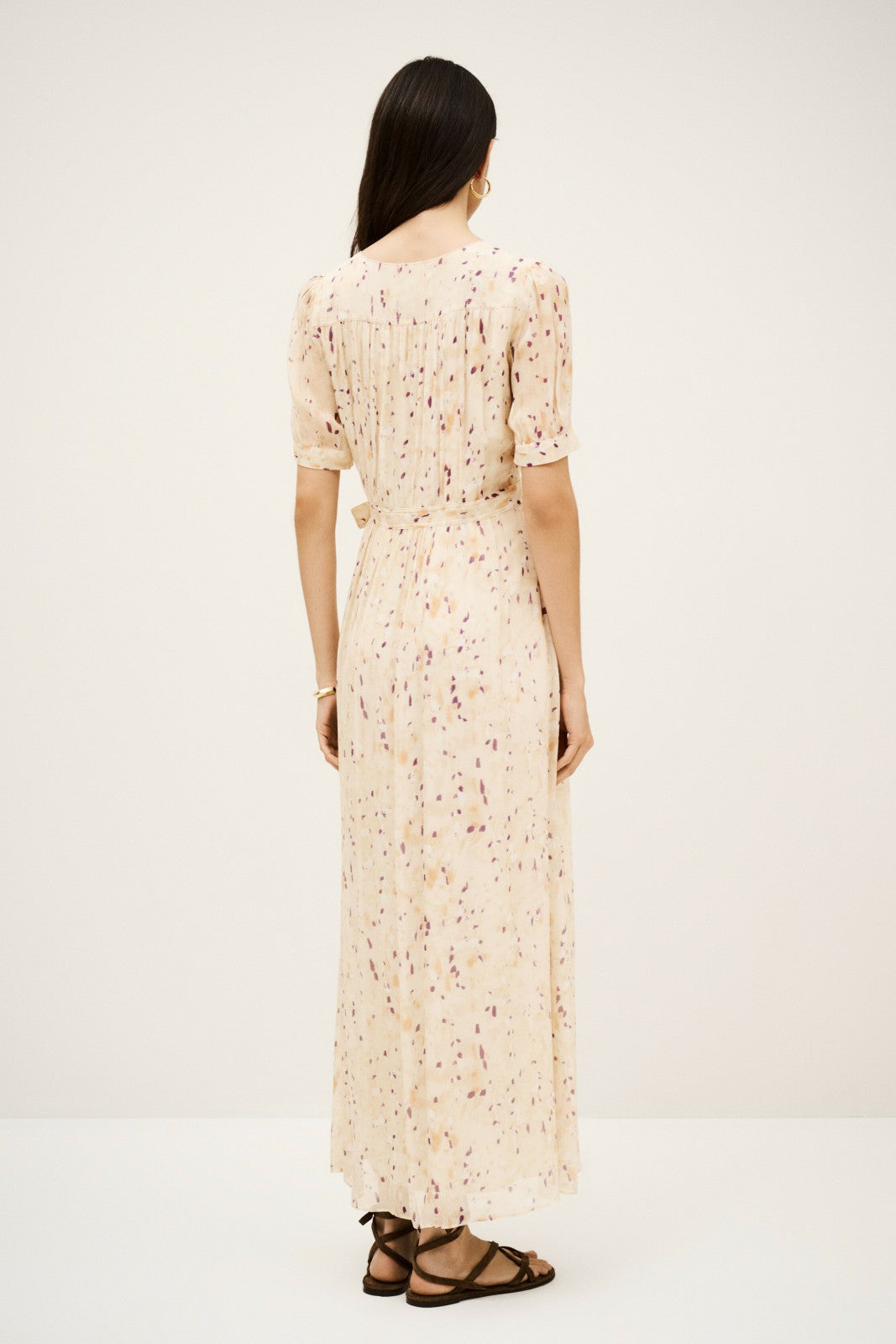 Wrap Maxi Dress Kris Ecru
