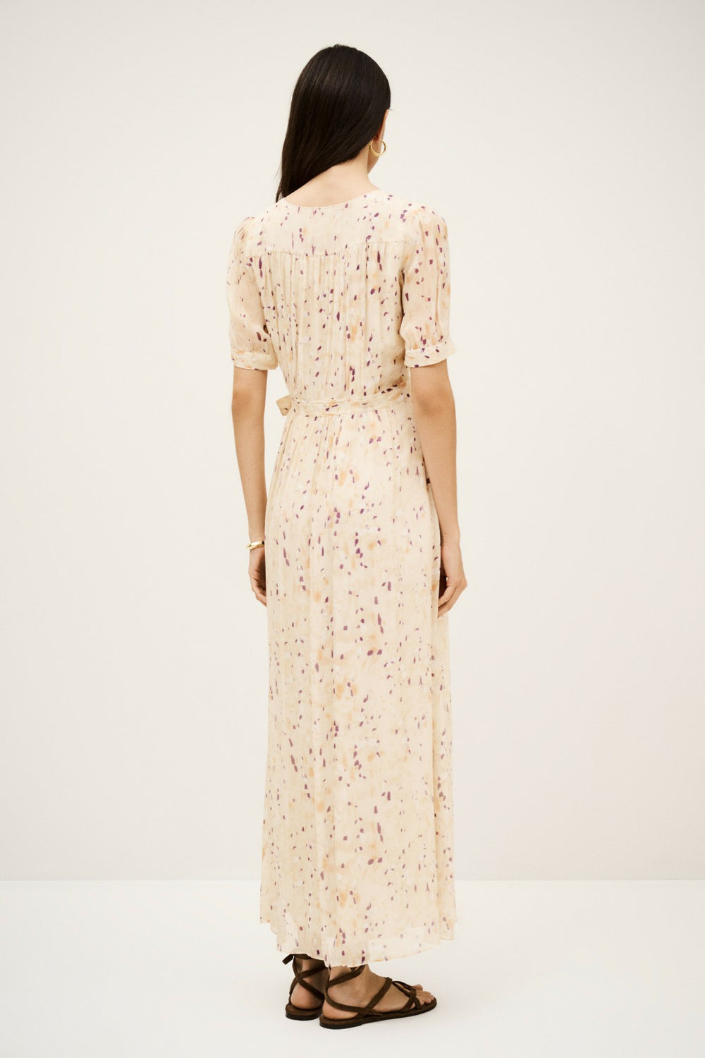 Wrap Maxi Dress Kris Ecru