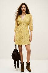 Short Printed Dress Kanissa Jaune