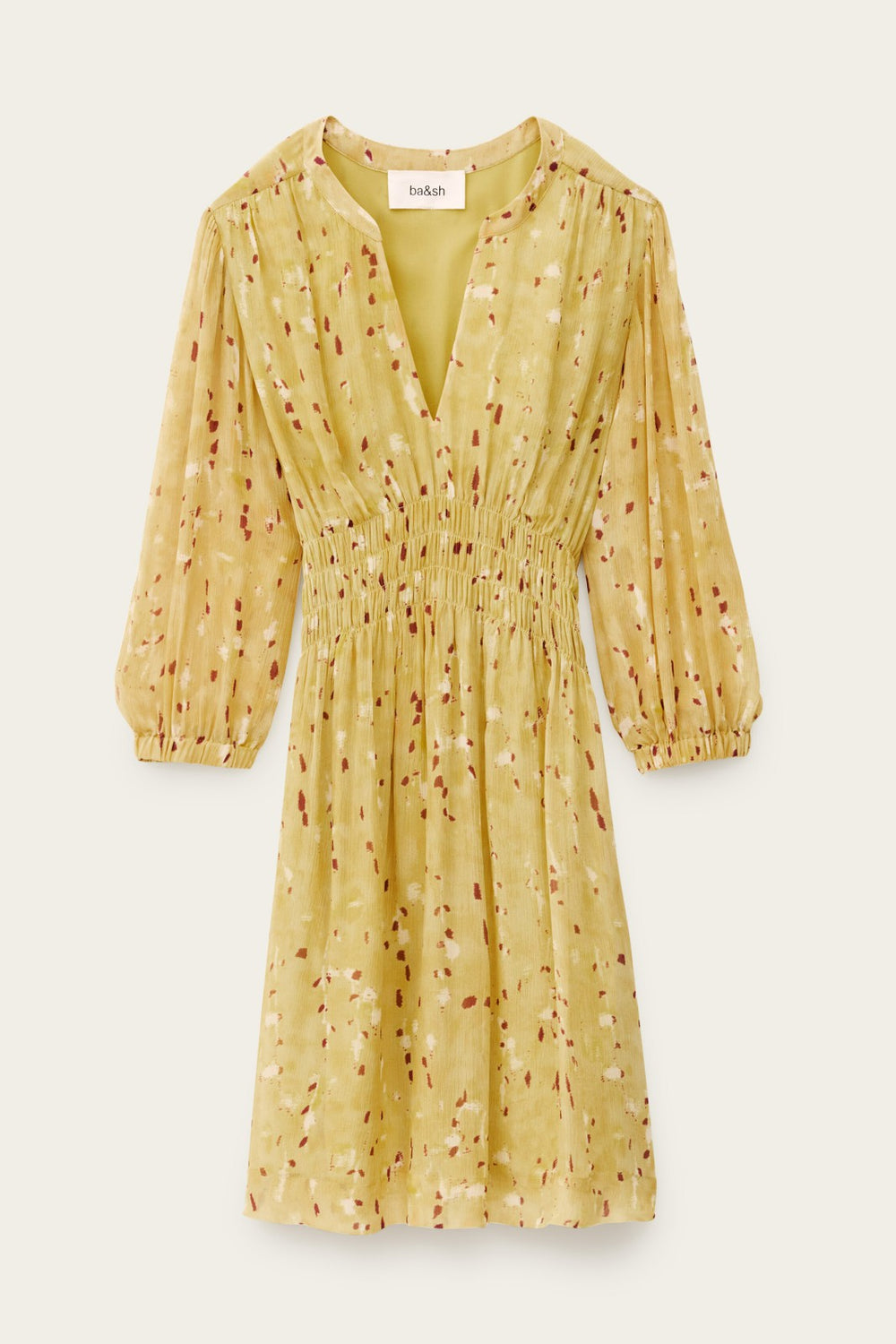 Short Printed Dress Kanissa Jaune