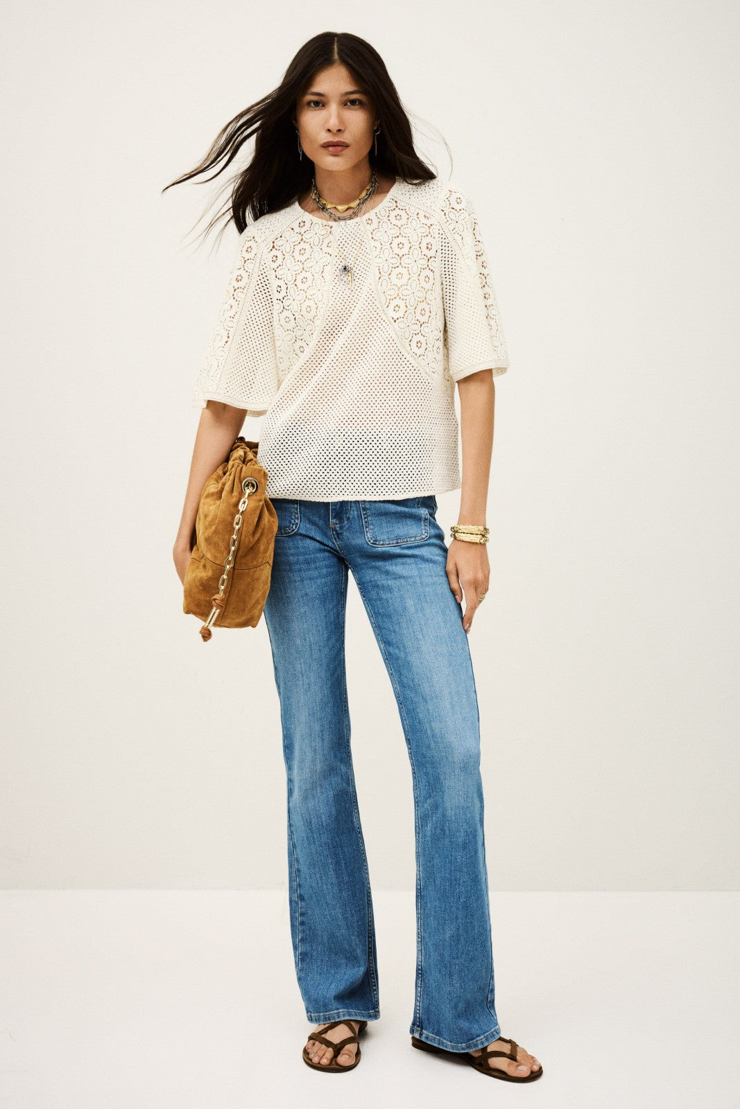 Short-Sleeved Top Marlow Ecru