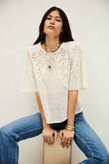 Short-Sleeved Top Marlow Ecru